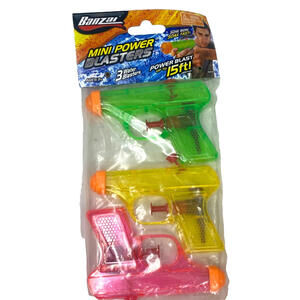 Banzai Mini Power Blasters 3 water blasters kids summer fun activities